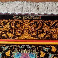 فرش دستبافت ابریشمی ذرع و نیم