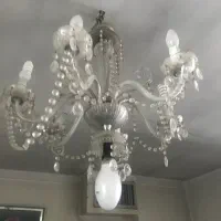 کریستال ( شیشه ای ) ۶ شعله سالم و شیک|حراج|اصفهان, هزارجریب|دیوار