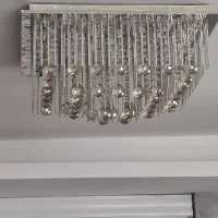 لوستر سقفی مربعی ال ای دی|لوستر و چراغ آویز|پردیس, فاز ۴|دیوار