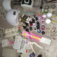 وسایل کاشت ناخن با کیف بزرگ|آرایشی، بهداشتی، درمانی|تبریز, |دیوار