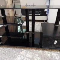 میزتلوزیون شیشه ای بدون لب پریدگی