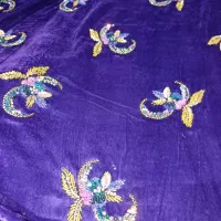 سه قواره پارچه مخمل اعیانی|لباس|یاسوج, |دیوار