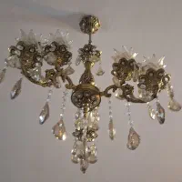 ۲لوستربرنزسنگین درحدنو|لوستر و چراغ آویز|اردبیل, |دیوار