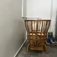 صندلی ماشین کودک (۲ عدد) و گهواره چوبی خاص