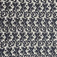 باسلام یک مترونیم پارچه گیپور نخی رنگ سورمه ایی