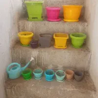 گلدانهای رنگی