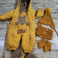 کاپشن شال وکلاه نوزادی