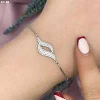 دستبند نقره پروانه بال فرشته نقره سازی رضازاده|بدلیجات|اصفهان, سنبلستان|دیوار