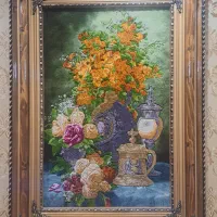 تابلو فرش ابریشم