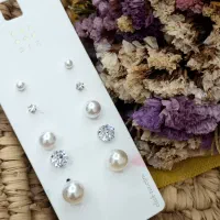 گوشواره های سنگ و مروارید|بدلیجات|تهران, درختی|دیوار