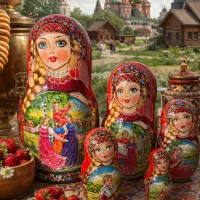 خانه ماتروشکا، عروسک ماتروشکا لوکس روسی