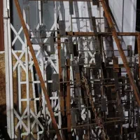 آکاردئونی ،نرده ،منقل کباب پز