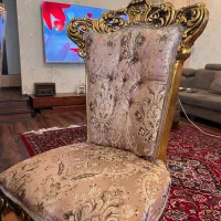 مبلمان سلطنتی پارچه ترک اصل ،ورق طلا کارکرد پایین