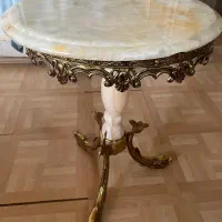 میز برنز و سنگ مرمر