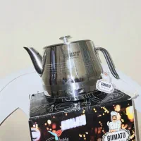 قوری چینی با کتری استیل کاملا نو|قوری، کتری، قهوه‌ساز دستی|خرم‌آباد, |دیوار