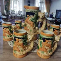 پارچ و لیوان اصل ژاپن بدون کوچکترین ایراد قدیمی