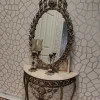 اینه وشمعدان برنز