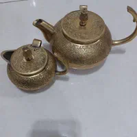 کتری وقوری برنجی سنگین وزن کار هندوستان