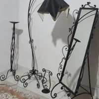 آینه و آباژور فلزی