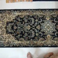 فرش کناره آرا مشهد 700 شانه 1 در 4 سورمه ای