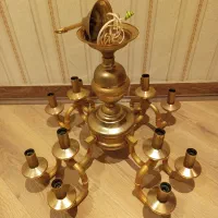 لوستر آب طلا ی ۱۲ شعله