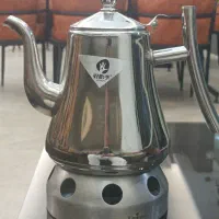 قوری عربی و وارمر استیل در حد نو