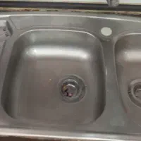 سینک دو لگن سمت راست سینی چپ