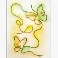 تابلوهای مدرن تلفیق نقاشی و دوخت|تابلو، نقاشی، عکس|تهران, جوادیه تهرانپارس|دیوار