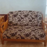 ست مبل ۸ نفره چوبی، تمیز و سالم|مبلمان خانگی و میز عسلی|فولادشهر, A4|دیوار