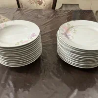 سرویس ظروف چینی غذا خوری ۲۴ تایی (۱۲+۱۲)