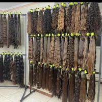 موی طبیعی خام و رنگ شده