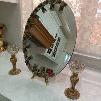 آینه شمعدان برنز