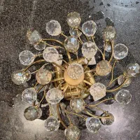 لوستر برنز کریستال زیبا|لوستر و چراغ آویز|تهران, زعفرانیه|دیوار