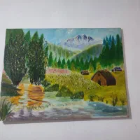 تابلو نقاشی رنگ روغن بدون قاب