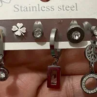 ۶ عدد گوشواره استیل نو نو