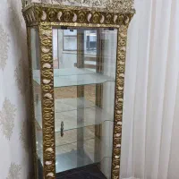 بوفه برنز،ساعت ایستاده‌،آینه شمدان ومیوه خوری