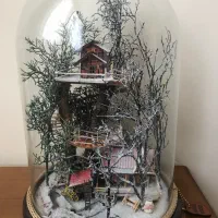 چراغ خواب مدل کلبه هانسل وود