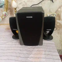 اسپیکر میکرولب بیس دار مشکی بدون خرابی وسالم