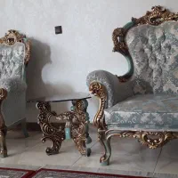 مبللمان ۹ نفره با۲عسلی با یک میز بزرگ استیل