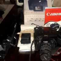 دوربین 700D +لنز  75×300 +چاپگر +سه پایه