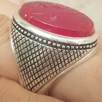 انگشتر نقره رکاب و حکاکی دست رو یاقوت|جواهرات|تهران, سنائی|دیوار