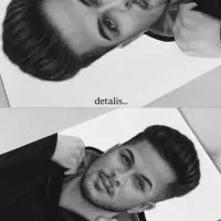 پذیرش سفارش چهره سیاه قلم هایپررئال بابهترین کیفیت