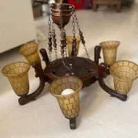 لوستر چوبی ۶ شاخه