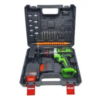 دریل چکشی شارژی ۳۶ ولت دو باتری باس