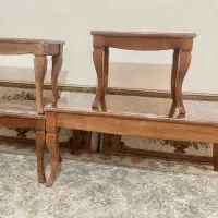 جلو مبلی و عسلی چوب روسی