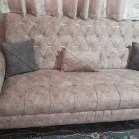 مبل چستر یونانی ۷ نفره پایه استیل طلایی کرم طوسی|مبلمان خانگی و میز عسلی|ورامین, ورامین|دیوار