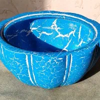 حوضچه، تنگ شیشه ای، صدف، سنگ نمک