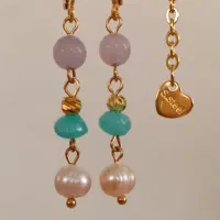 نیم ست مروارید پرورشی،آکوامارین و عقیق|جواهرات|تهران, حکیمیه|دیوار