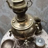 سماور ذغالی روسی سه مهر قدیمی