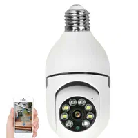 دوربین مداربسته لامپی چرخشی بیسیم|دوربین مداربسته|رشت, گلسار|دیوار